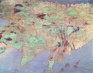 Kart over Asia, fra «Sala del Mappamondo» (Verdenskartsalen)